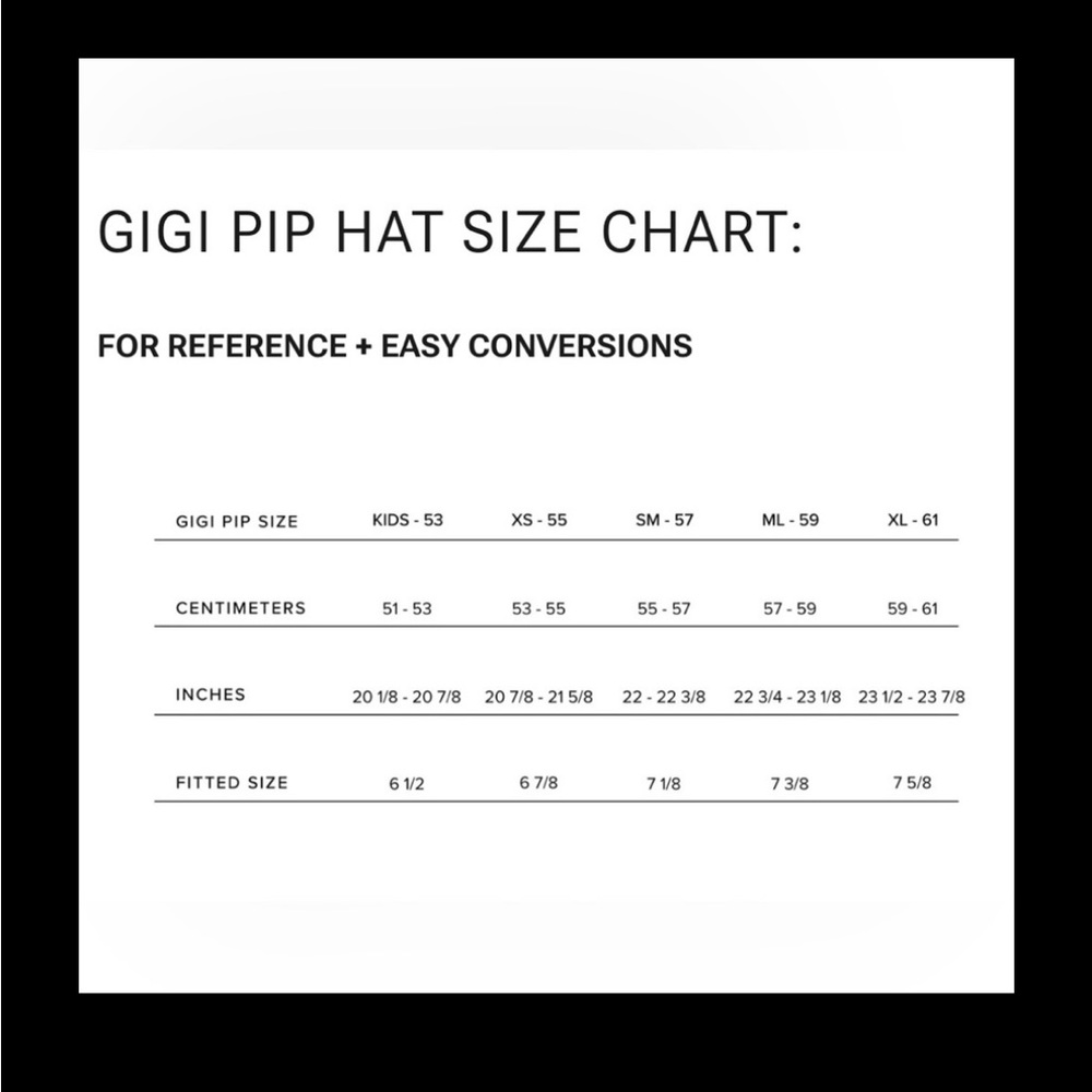Gigi Pip Wes Fedora NWT Black - Picture 7 of 7